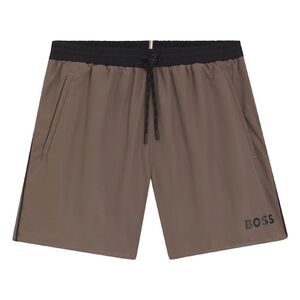 Hugo Mens Starfish Logo Swim Shorts / Brown